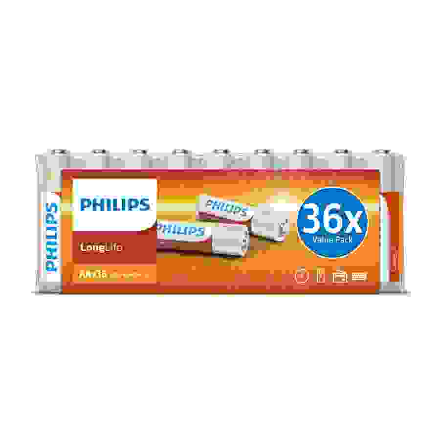 Philips PACK DE 36 PILES ALCALINES AA LR06