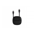 Wefix CABLE SILICONE USB-C VERS USB-C 1M NOIR + ETUI DE RANGEMENT