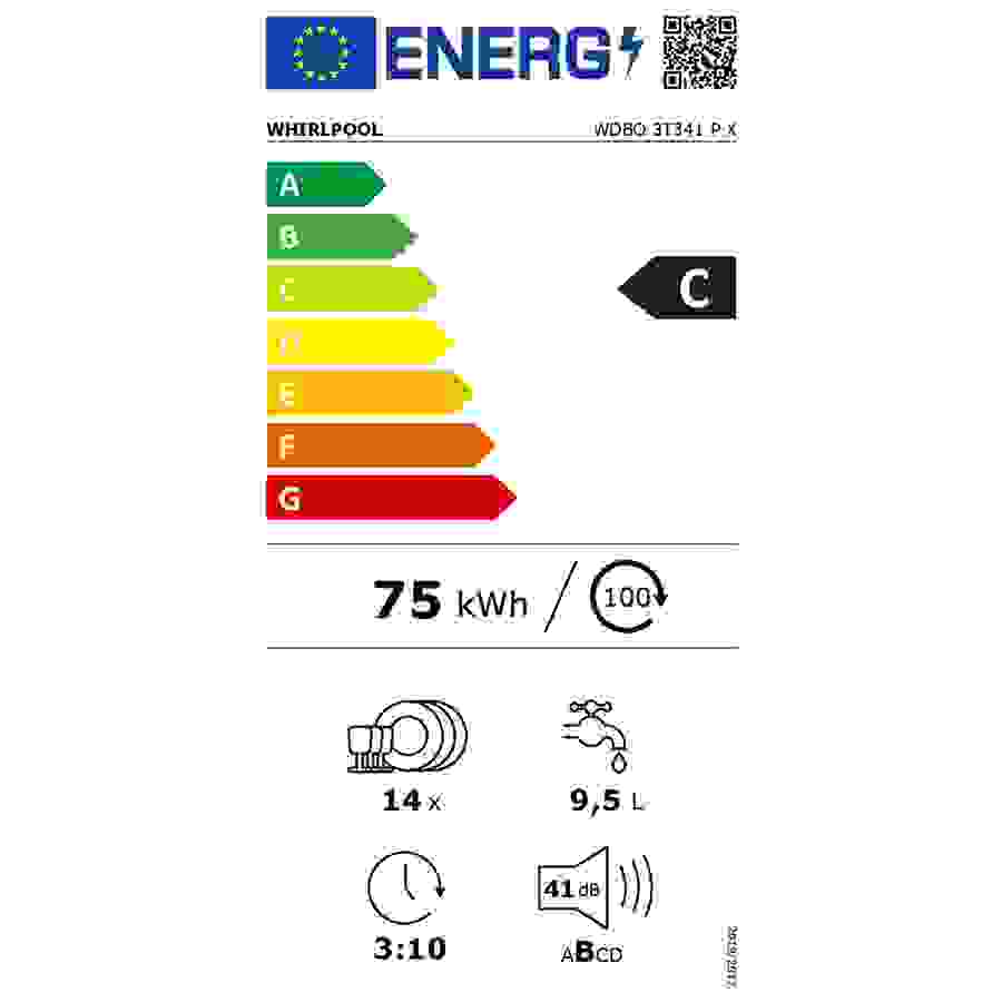 Whirlpool WDBO3T341PX - ENCASTRABLE 60CM n°9