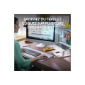 Logitech sans fil MK950 Signature Slim, design elegant, saisie et clic discrets - Graphite