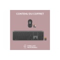 Logitech sans fil MK950 Signature Slim, design elegant, saisie et clic discrets - Graphite