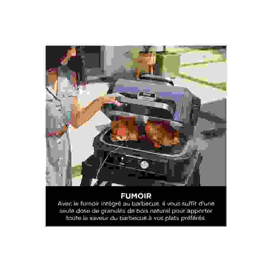 Ninja BARBECUE D'EXTERIEUR ET FUMOIR ELECTRIQUE NINJA WOODFIRE PRO CONNECT OG901EU n°5