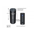 Ultimate Ears MEGABOOM 4, enceinte Bluetooth portable etanche avec un son puissant a 360 degres - Noir