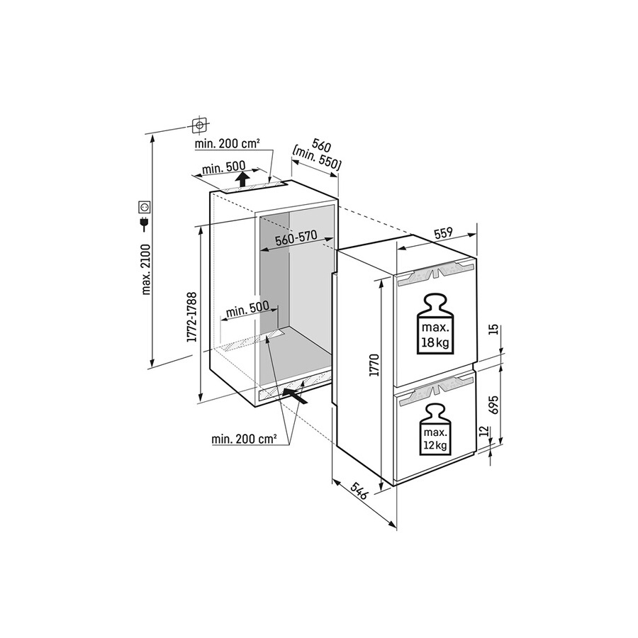Liebherr ICBNDI 5123-22 - Encastrable 177 cm n°7