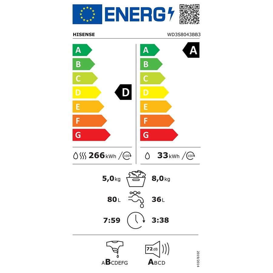 Hisense WD3S8043BB3 n°6