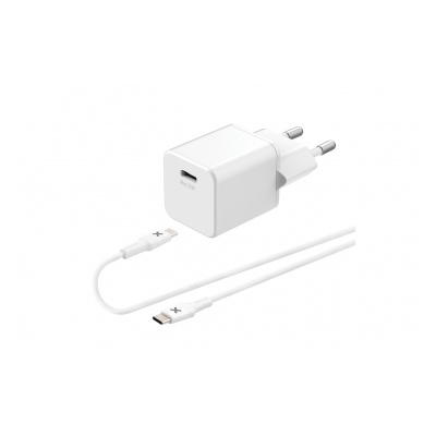 Wefix Chargeur secteur 20W + Cable USB-C 1m blanc