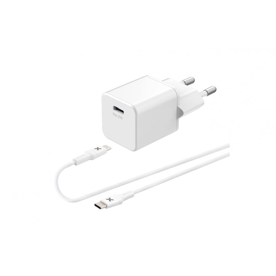 Wefix Chargeur secteur 20W + Cable USB-C 1m blanc n°1