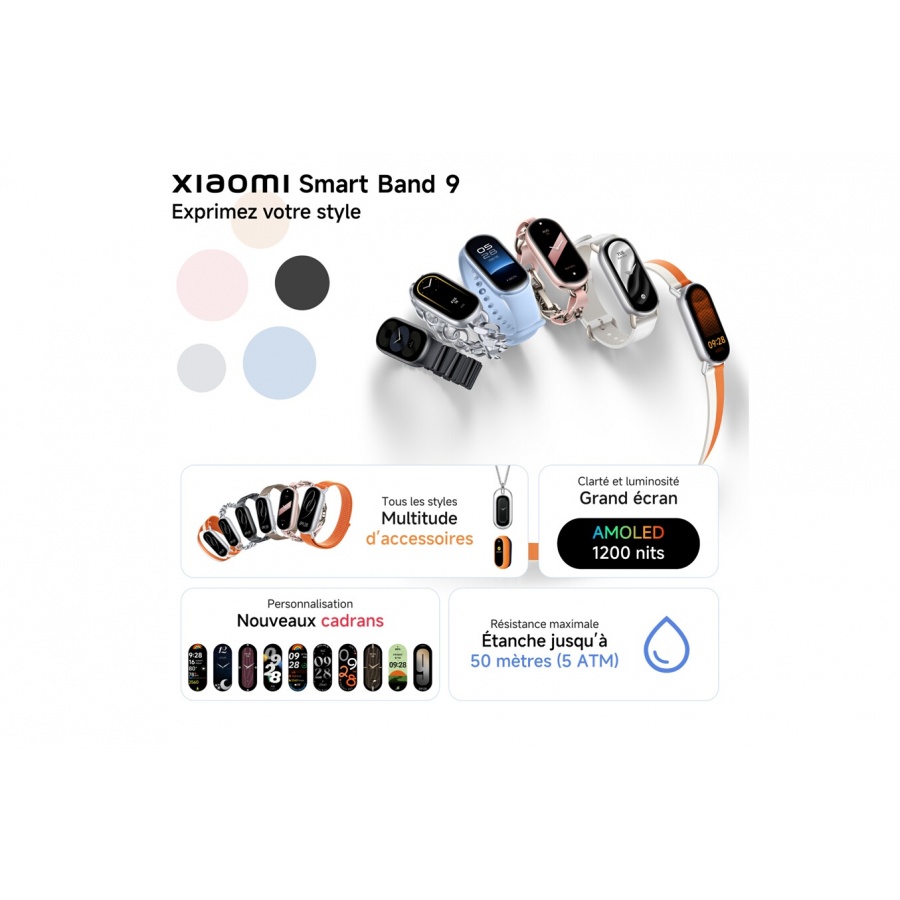 Xiaomi smart band 9 Bleu n°5