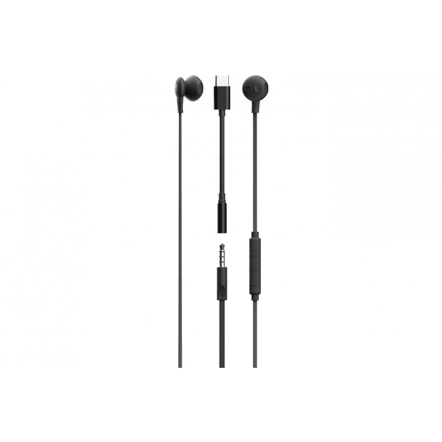 Ryght Osis Wired In-earphones -  Black + Adaptateur USB-C/Jack n°1