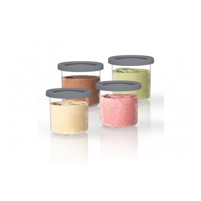 Ninja Lot de 4 pots compatibles avec CREAMI NC300EU