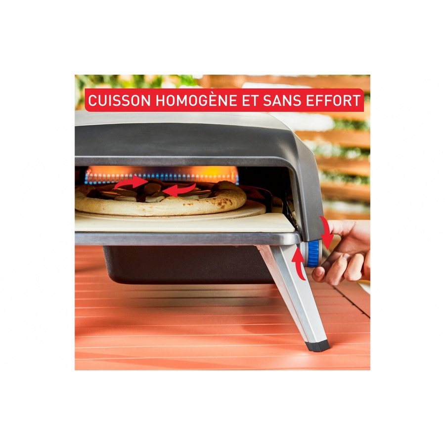 Tefal Four a pizza maison Gaz Pizza Pronto Pierre rotative a 360 JM412010 n°3
