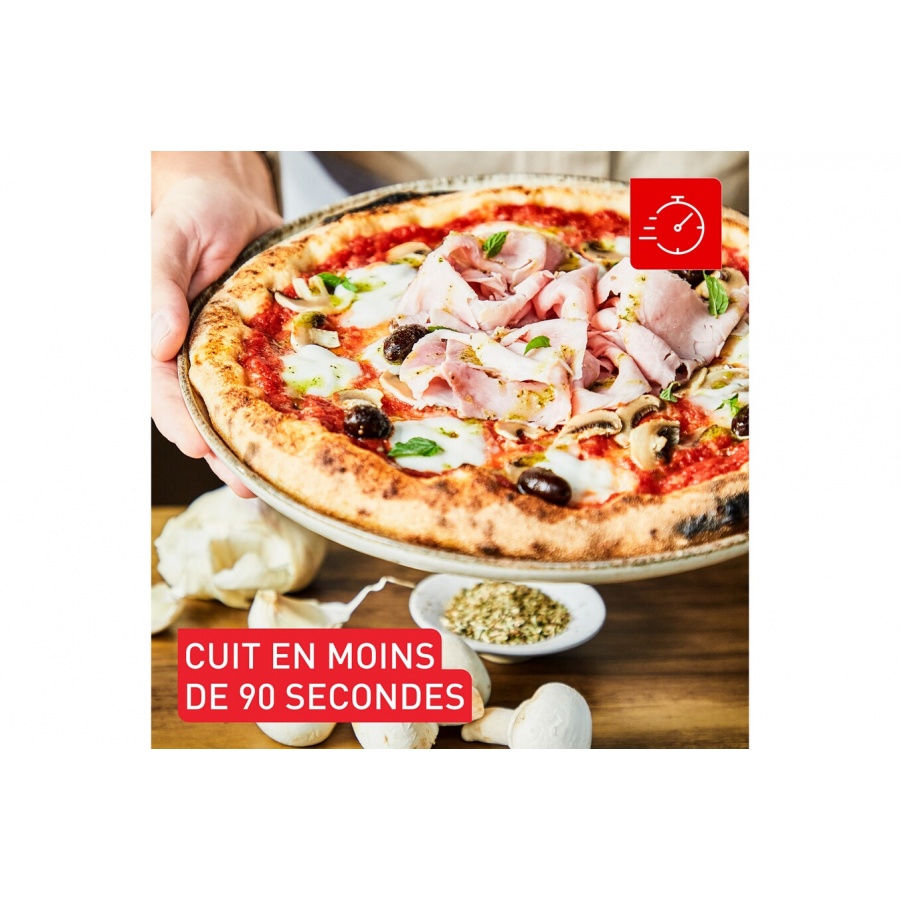 Tefal Four a pizza maison Gaz Pizza Pronto Pierre rotative a 360 JM412010 n°4