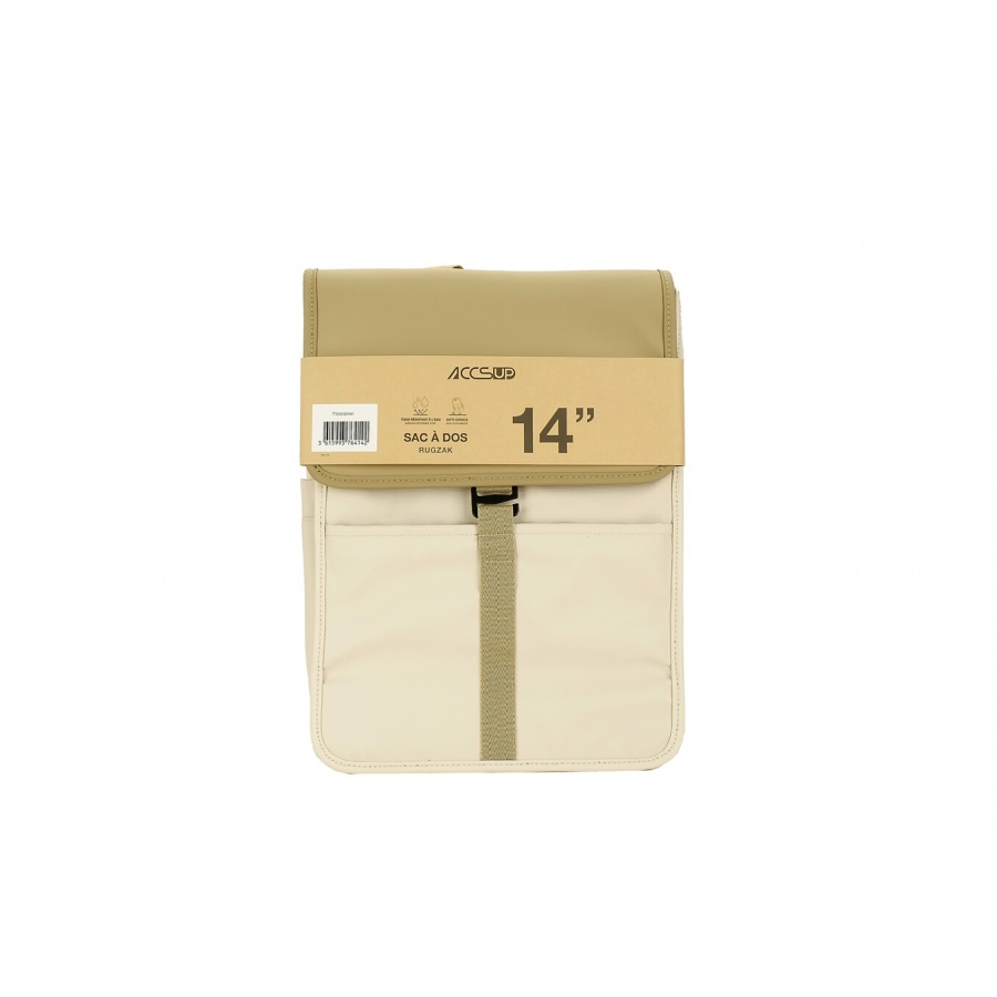 Accsup SAC A DOS IMPERMEABLES BEIGE 13-14'' n°8