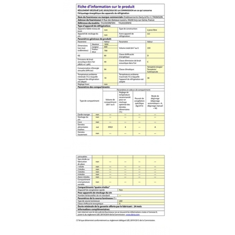 Thomson THLR359NFWH n°9