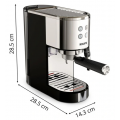 Krups XP444C10 Cafetière expresso a pompe VIRTUOSO+ inox
