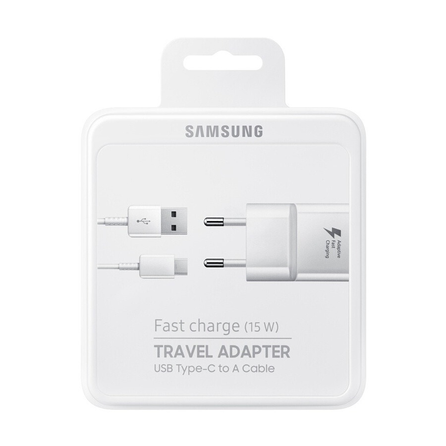 Samsung CHARGEUR SECTEUR FAST CHARGE AVEC CABLE USB TYPE C BLANC n°2