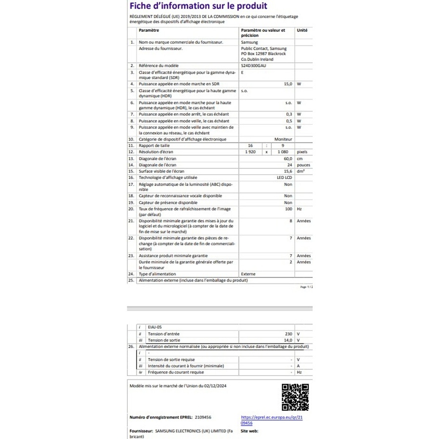 SAMSUNG LS24D304GAUXEN n°5