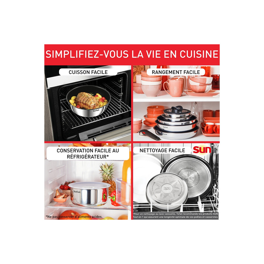 TEFAL INGENIO COOK EAT L881SR04 17 PIECES n°3