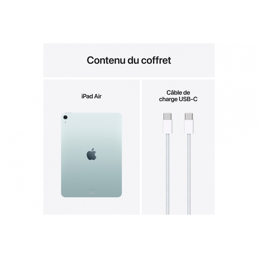 Apple Air 11" Puce M3 128 Go Wifi 7ème génération 2025 Bleu n°10