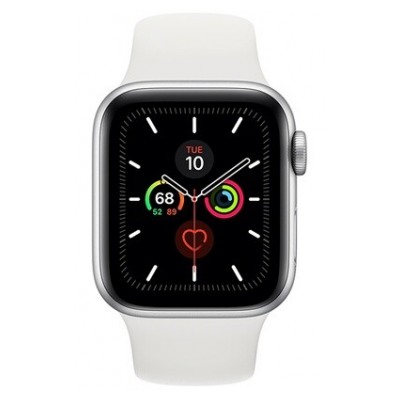 Apple Watch 44MM Alu Argent / Blanc  Series 5