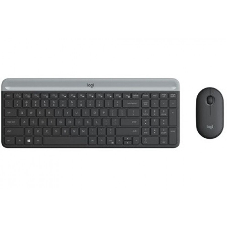 Logitech Slim Wireless Keyboard and Mouse Combo MK470 - GRAPHITE - FRA - 2.4GHZ - N/A - CENTRAL n°1