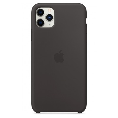Apple Coque en silicone pour iPhone 11 Pro Max - Noir