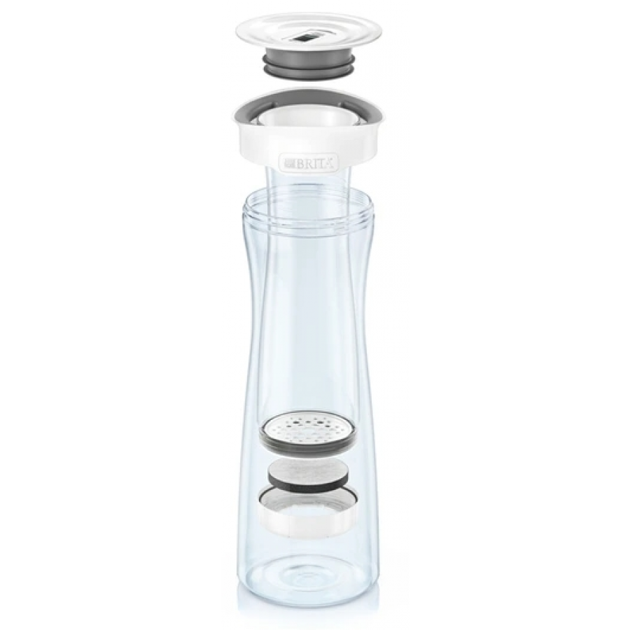 BRITA BOUTEILLE FILTRANTE BLANC/GRAPHITE - 2 MICRODISCS FILTRANTS INCLUS n°2