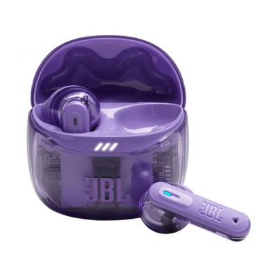 Jbl Tune Flex 2 Ghost Violet - sans fil Bluetooth avec reduction de bruit Adaptative et technologie Smart Ambient