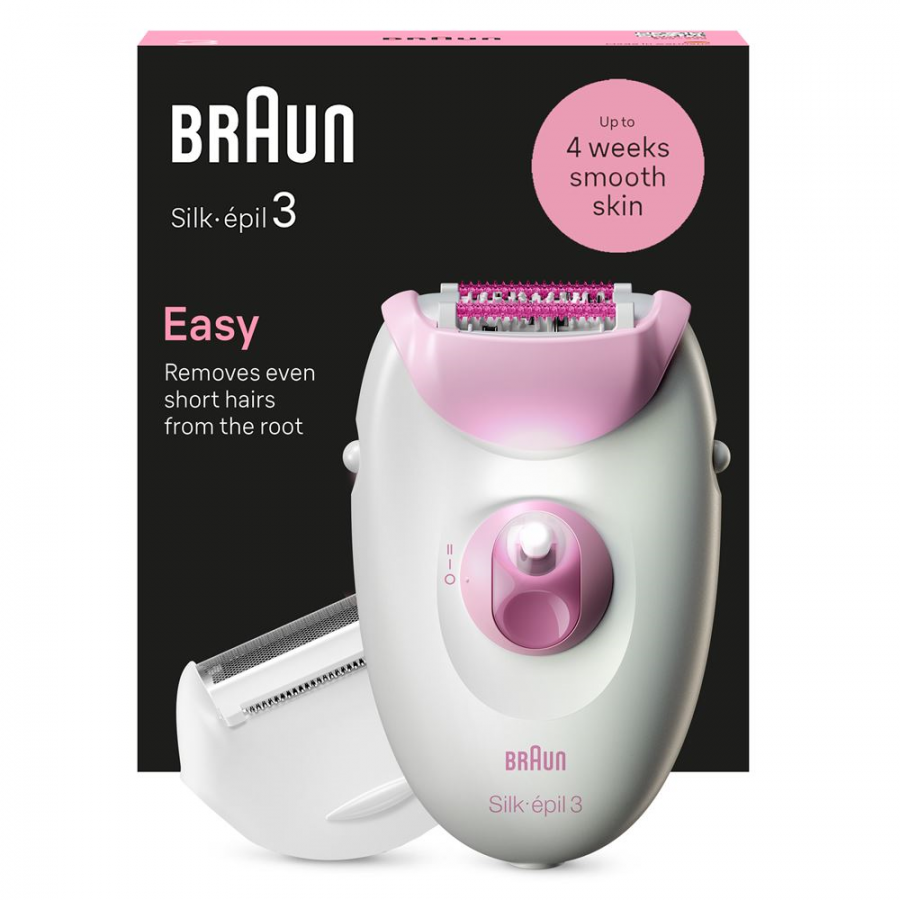 BRAUN SILK EPIL 3 SE3-031 ROSE n°1