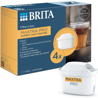 BRITA PACK 4 MAXTRA PRO - EXPERT ANTI-TARTRE