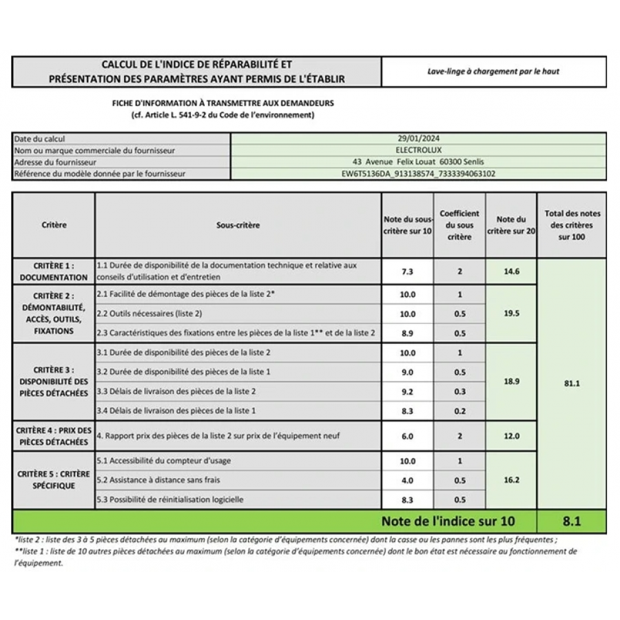 ELECTROLUX EW6T5136DA n°9