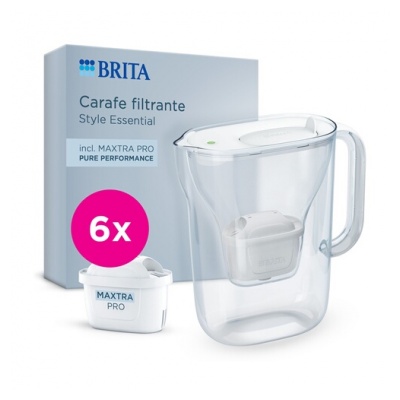 Brita BRITA Style Essential blanche 6 cartouches MAXTRA PRO pure performance- Carafe Offerte