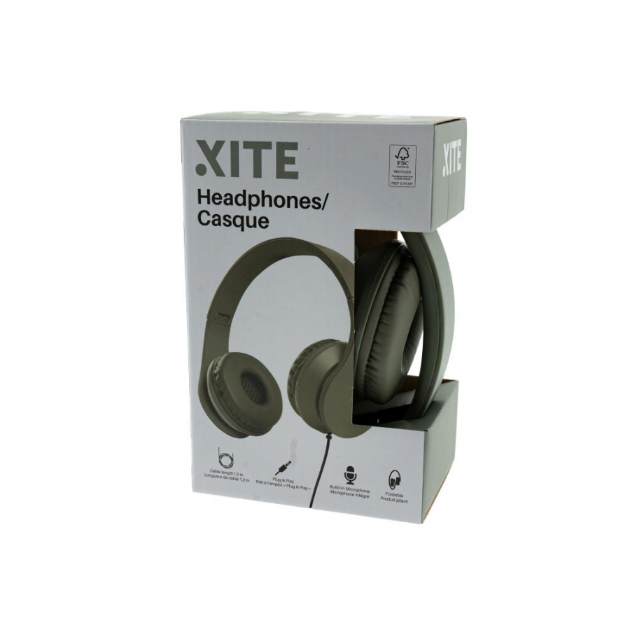 XITE CASQUE AUDIO VERT MICRO INTEGRE n°1