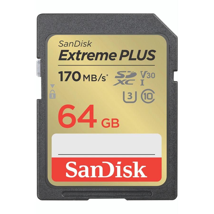 SANDISK EXTREME PLUS 64GB SDXC 170MB/s