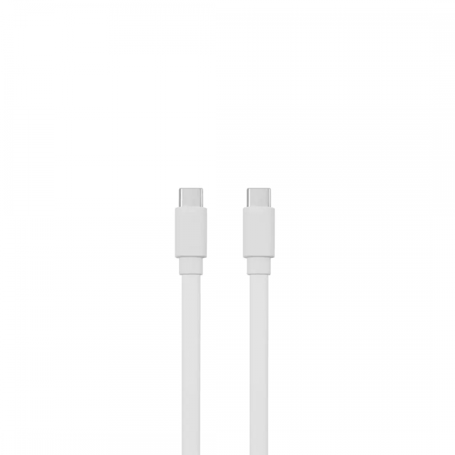 WE CABLE USBC PLAT 1M CHARGE 60W BLANC n°1