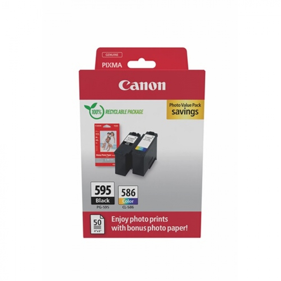 Canon PACK PG-595/CL-586 PVP SEC +50F GP501 10x15