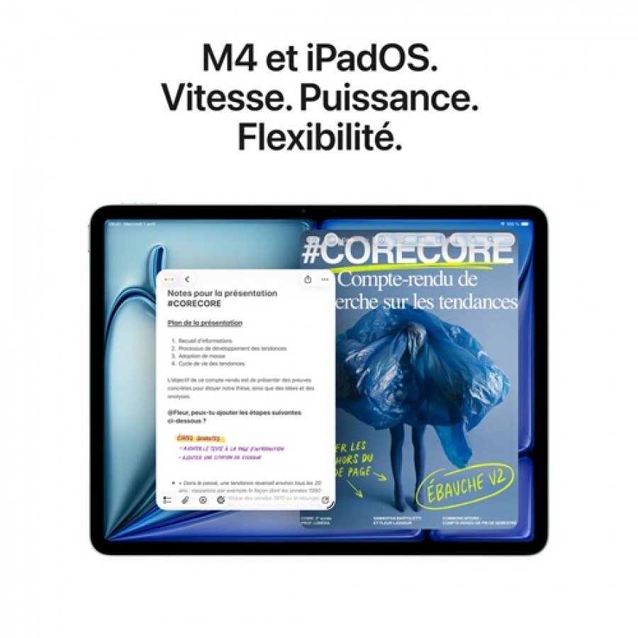 Apple iPad Air 11" Puce Apple M4 128 Go Wifi 8ème génération 2026 Gris Sidéral n°4