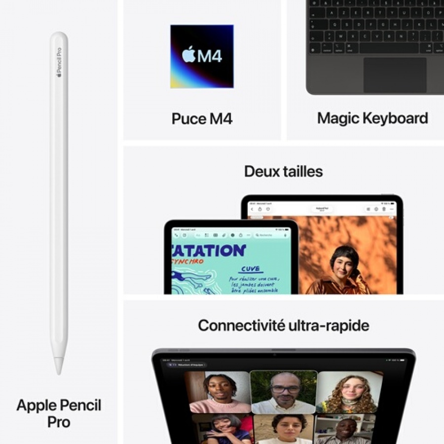 Apple iPad Air 11" Puce Apple M4 128 Go Wifi 8ème génération 2026 Gris Sidéral n°9