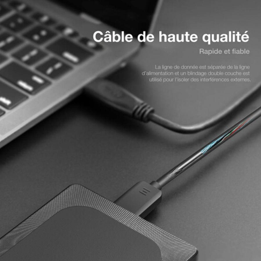 Aiolo Innovation AIOLO INNOVATION Disque dur externe A4 1To USB3.0 Noir n°8