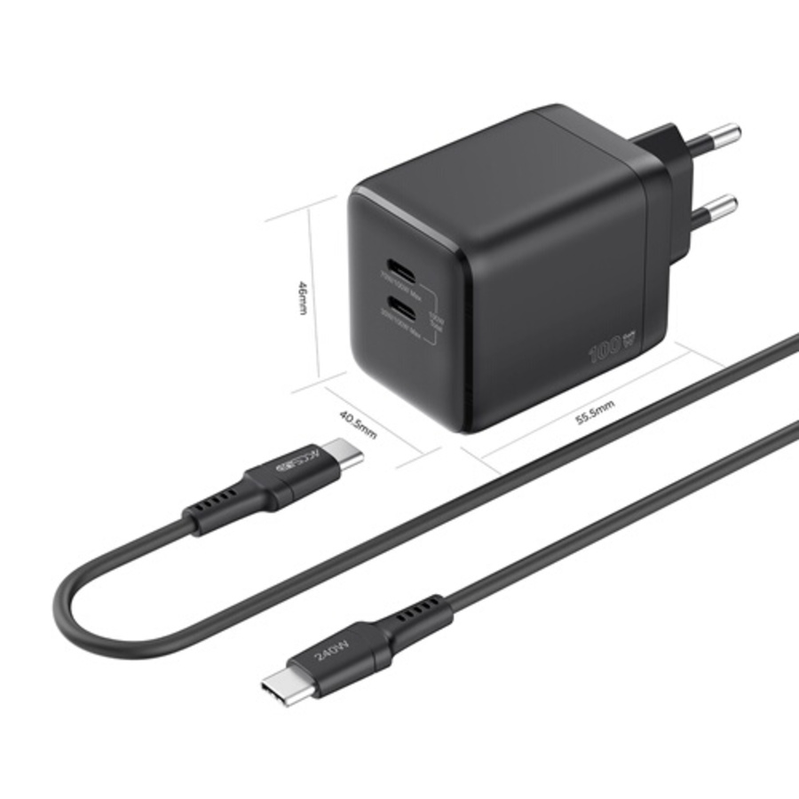 Accsup CV 100W+CBL USBC BK n°4