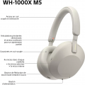 SONY WH1000XM5 ARGENT