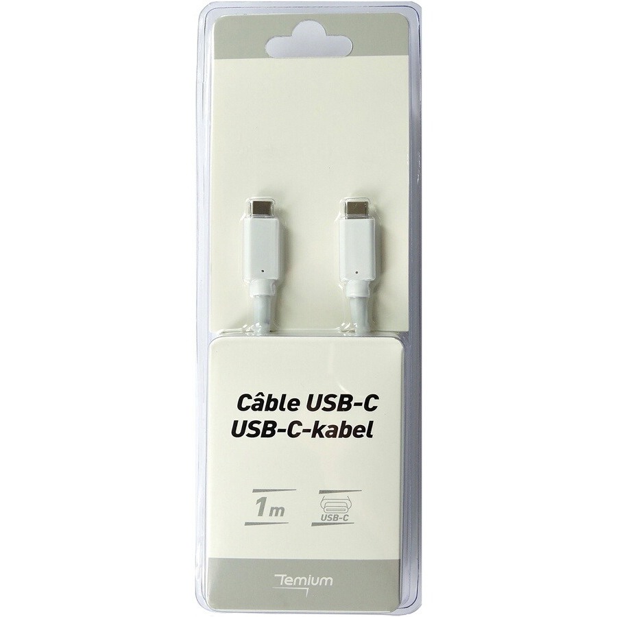 Temium Câble USB C 3.1 (mâle) vers USB C 3.1 (mâle) - 1 m n°2