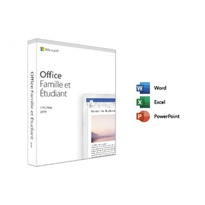 Microsoft OFFICE FAMILLE ET ETUDIANT 2019 1 PC OU 1 MAC